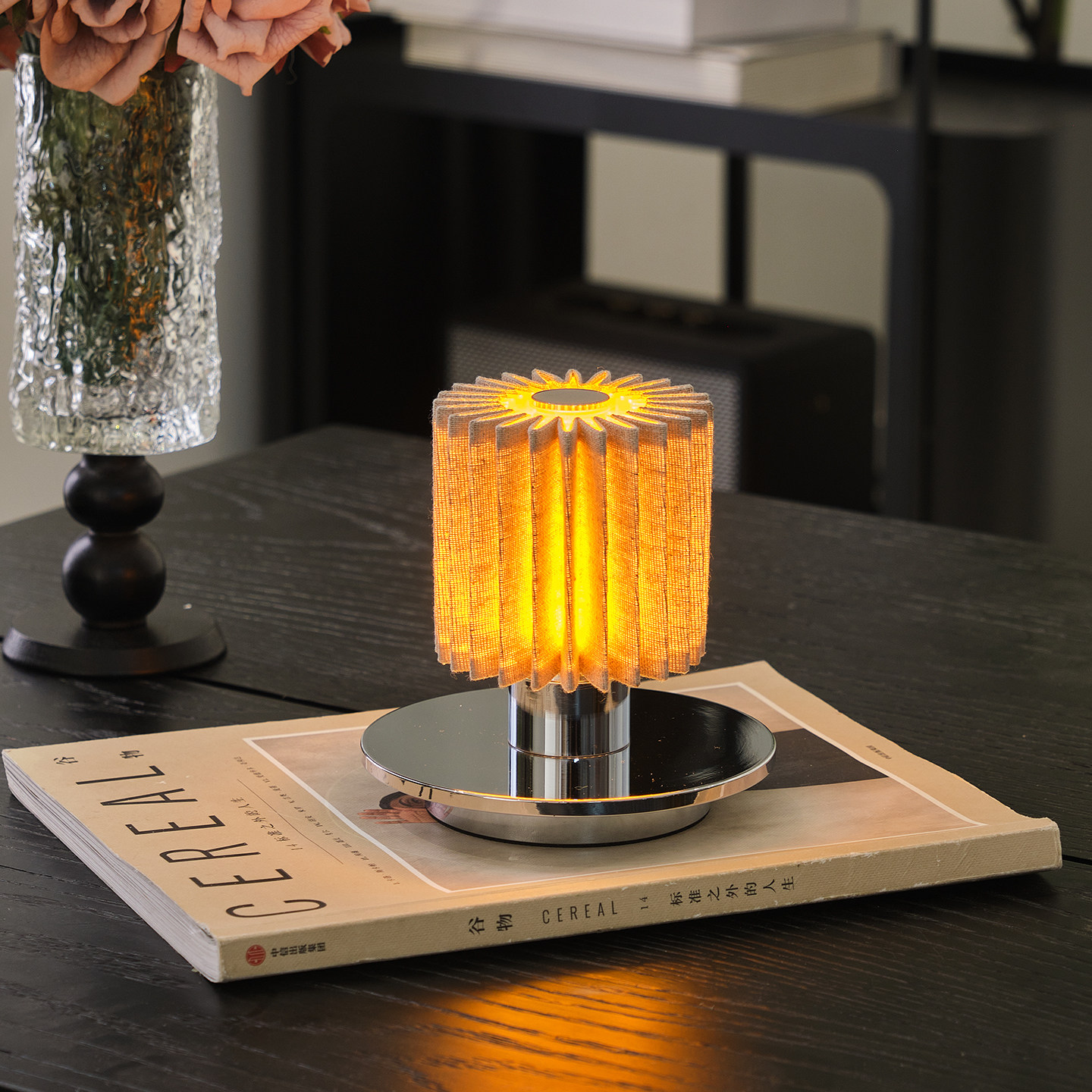 丹麦现代简约亚麻西餐厅酒吧氛围台灯卧室床头灯温馨装饰充电灯具,家装灯饰光源,装饰台灯,淘宝优惠券,粉丝福利购,淘宝优惠卷