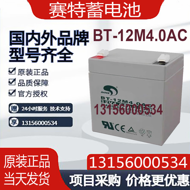赛特蓄电池BT-12M4.0AC包邮