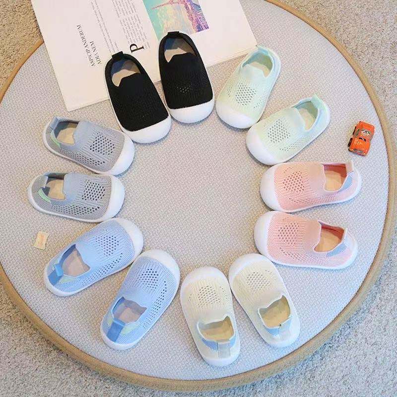 儿童男女宝宝步鞋网面夏季透气婴儿春秋室内防滑软底镂空网眼地板
