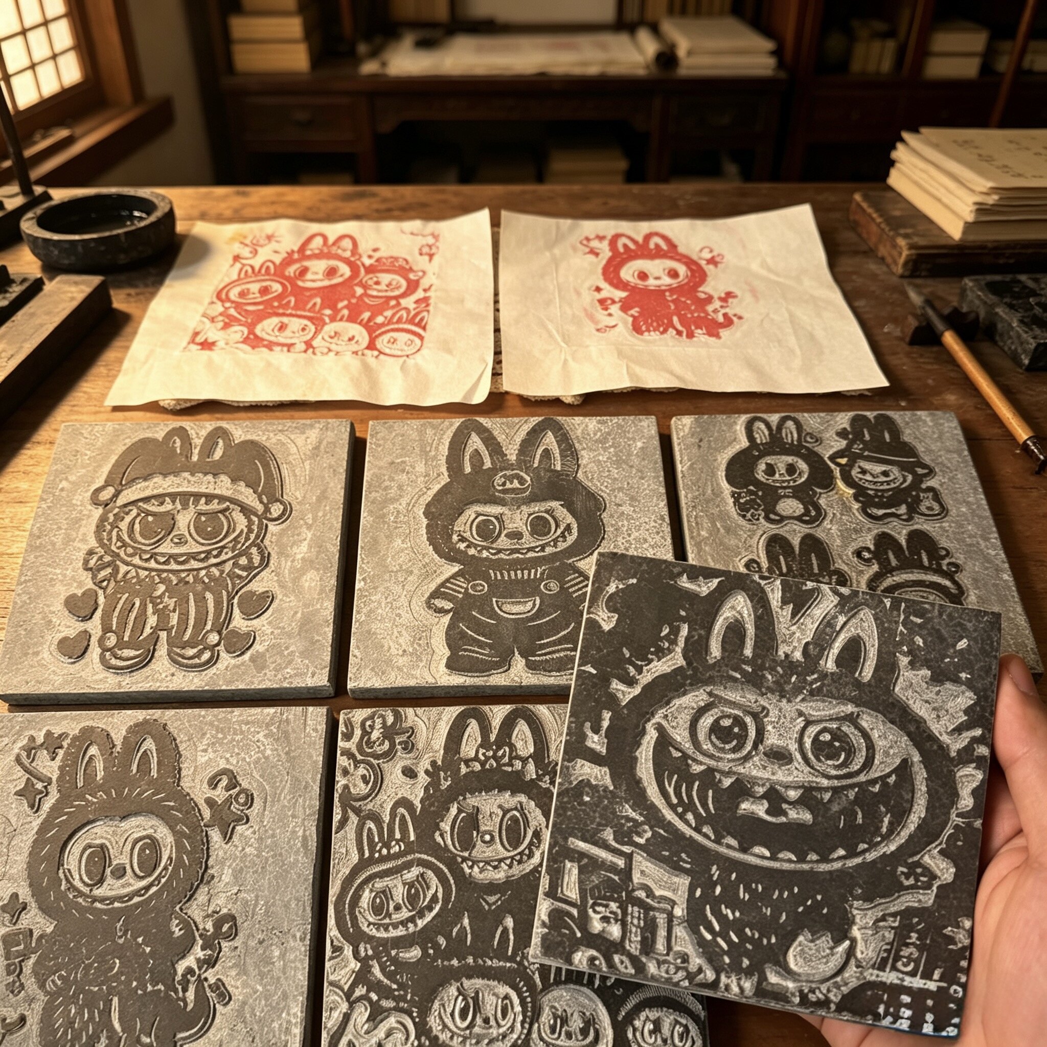 《拉步步》手工拓包印章篆刻拓边款碑文古币专用工具金石篆刻套装
