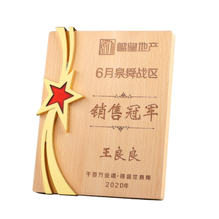 榉木实木奖牌定制彩色荣誉牌匾定做授权牌经销商授牌定制金箔牌匾