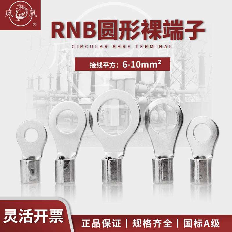 凤凰冷压端头8平方RNB8-6铜线耳