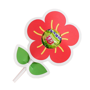 六一儿童节糖果奖励学生花朵小红花棒棒糖插卡纸幼儿园分享小零食