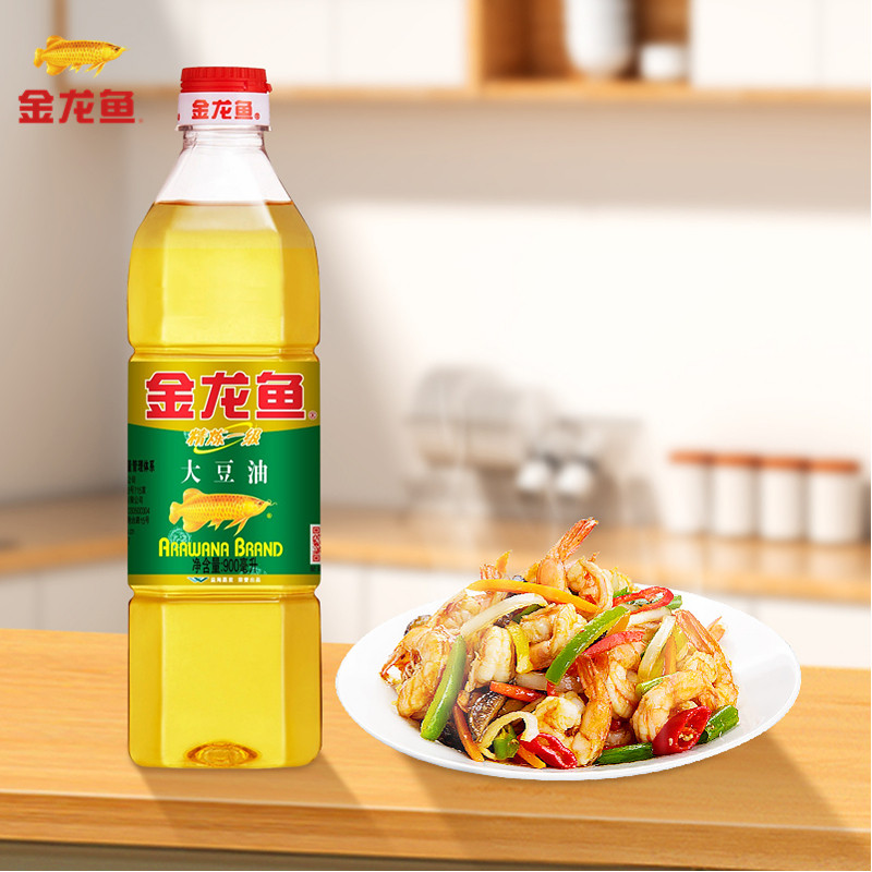 金龙鱼 精炼一级大豆油 900ml 色拉油小瓶装寝室装单瓶装