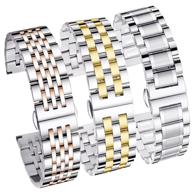 萌小鑫金属精钢手表带男女