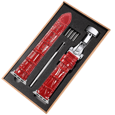 萌小鑫适用applewatch真皮表带