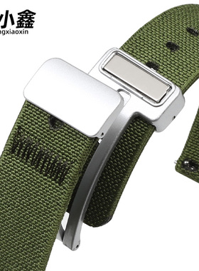 军绿色尼龙表带适用华为gt6表带gt6pro编织gt5运动gt4表带新款gt3/2华为watch4pro磁吸watch5男荣耀智能手表