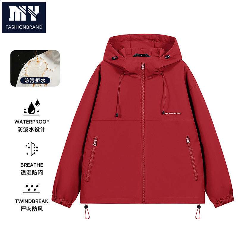 加绒加厚冲锋夹克男女冬季登山徒步保暖防风外套