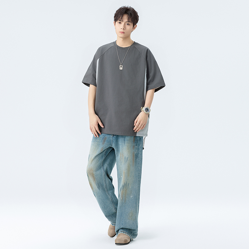 NASA简约清爽短袖男女同款夏季休闲小众时尚运动半袖上衣百搭T恤