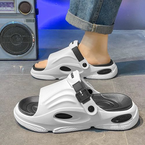 拖鞋夏日外穿海边沙滩厚底拖鞋