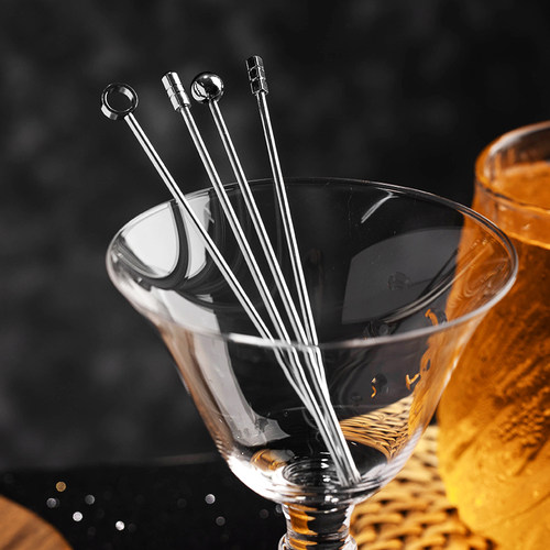 304不锈钢水果签酒吧装饰调酒针