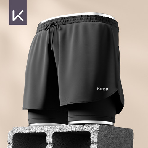keep双层速干防尴尬泳裤