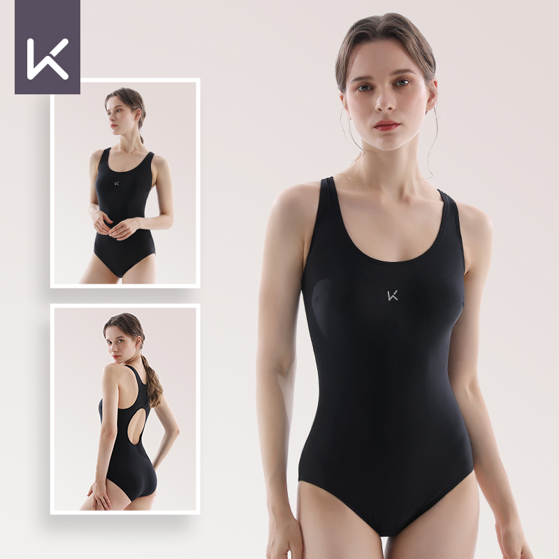 Keep背后镂空女游泳馆专用泳衣