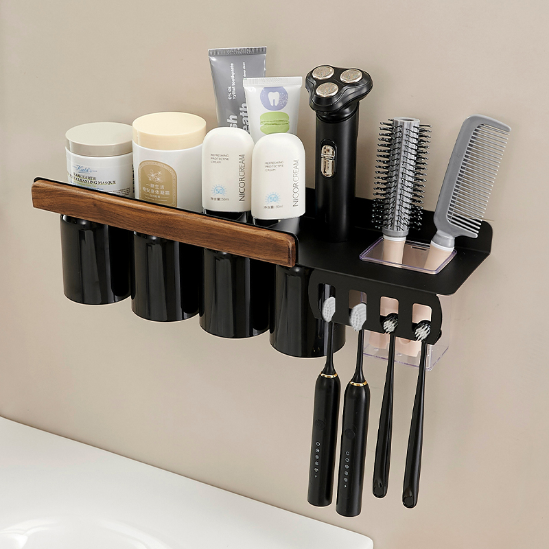 高端刷牙杯子牙膏牙刷架子置物架