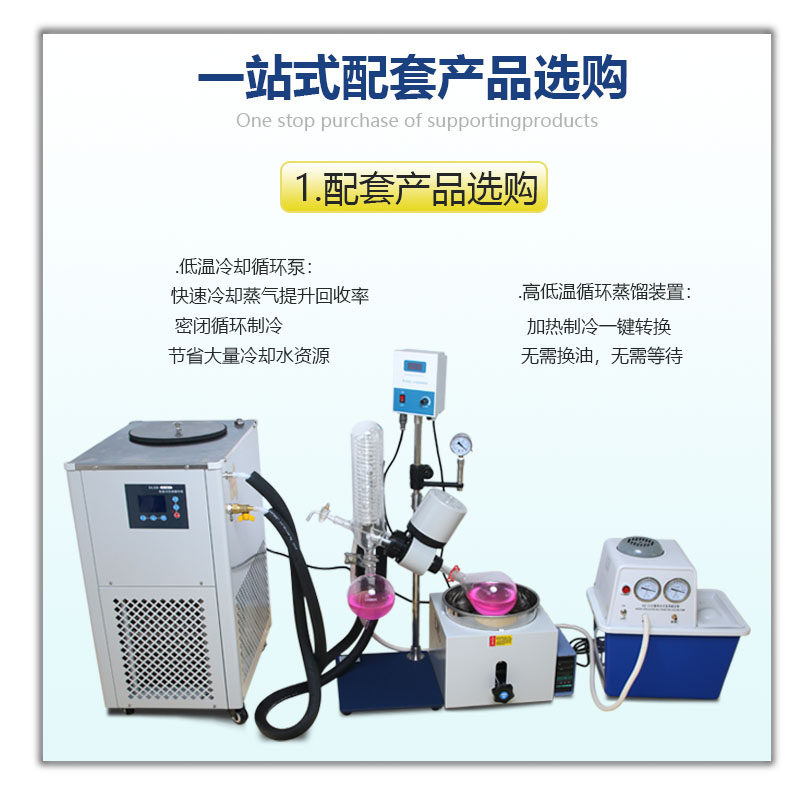 RE201型旋转蒸发仪/DLSB型低温冷却循环水帮浦/循环水真空装置实图片