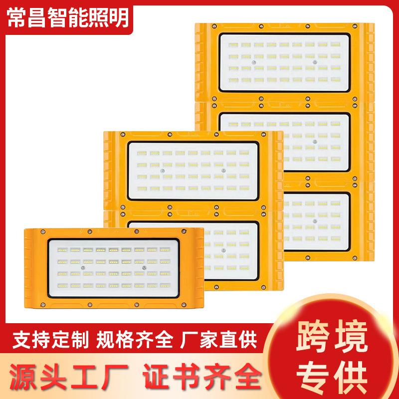 厂房化工车间隔爆型加油站照明led防爆灯户外防水投光灯泛光射灯