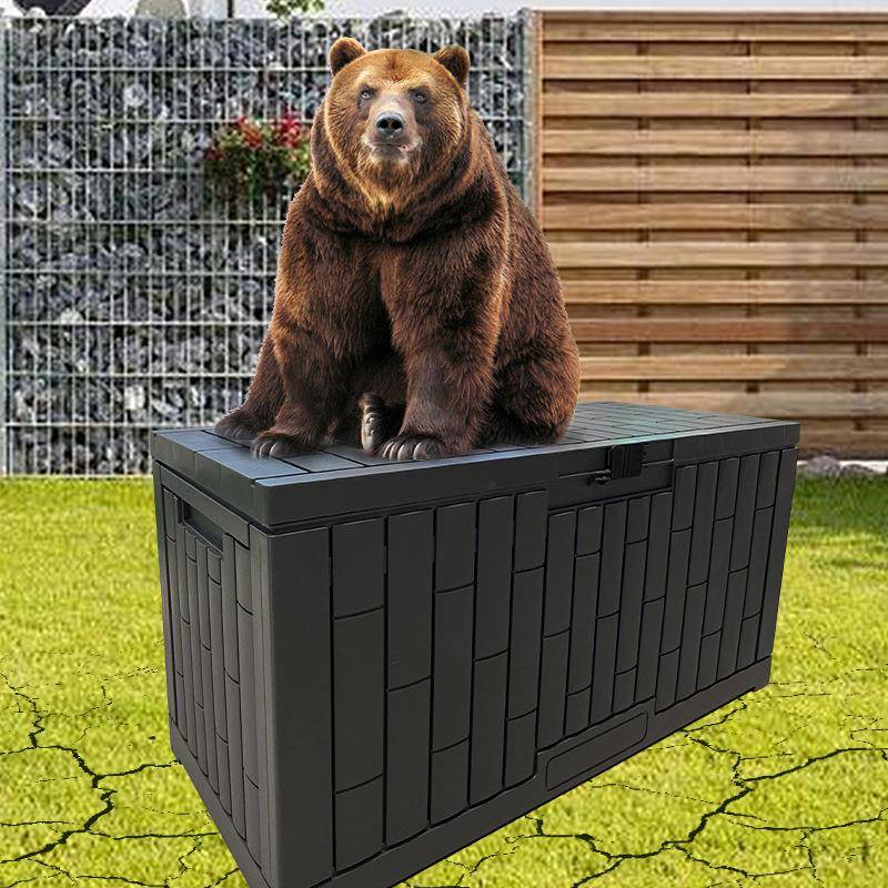 跨境户外防尘收纳箱游泳池边甲板储物箱庭院花园露营整理收纳工具