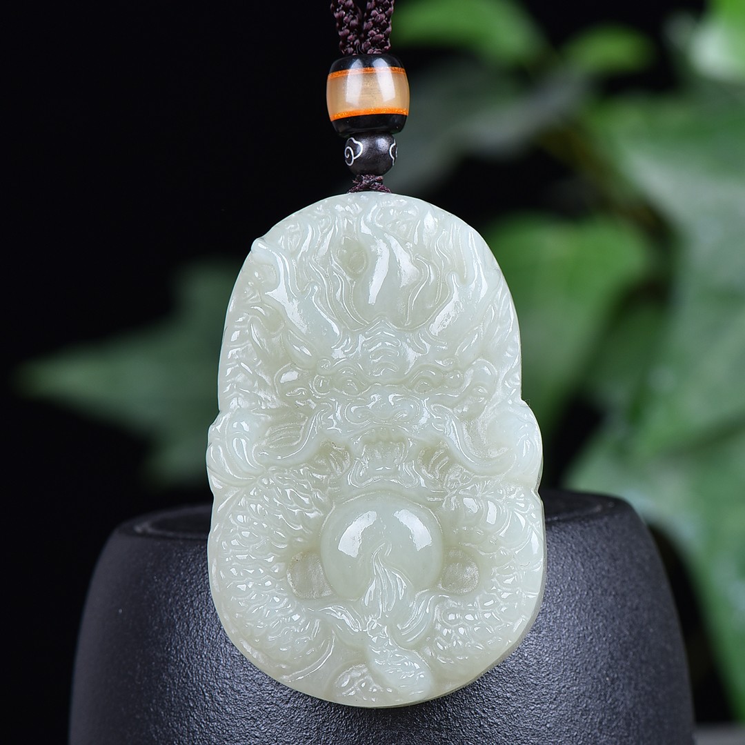 正品保真天然新疆和田玉龙行天下吊坠挂件男女士玉坠玉佩玉石饰品