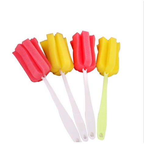 洗杯子神器茶渍专用小长柄玻璃海绵刷家用无死角清洁工具实用