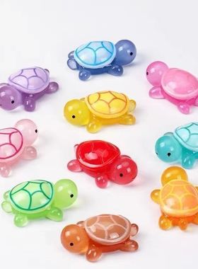 新款小乌龟树脂摆件diy奶油胶配件海龟叠叠乐创意车饰玩具实用