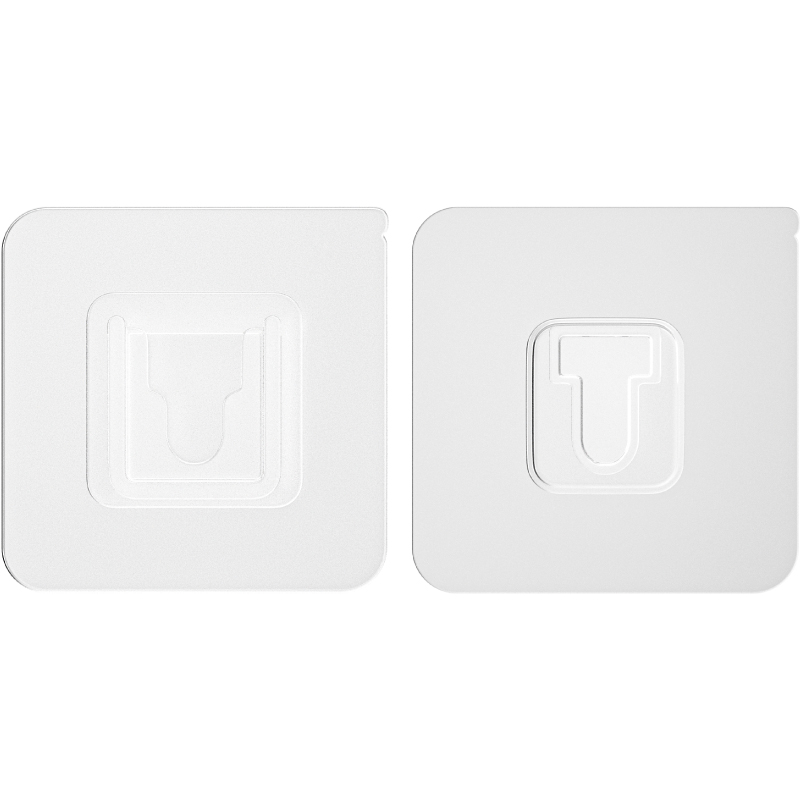 壁挂式子母卡扣纸巾盒卫生间免打孔强力粘钩无痕透明塑料挂钩实用