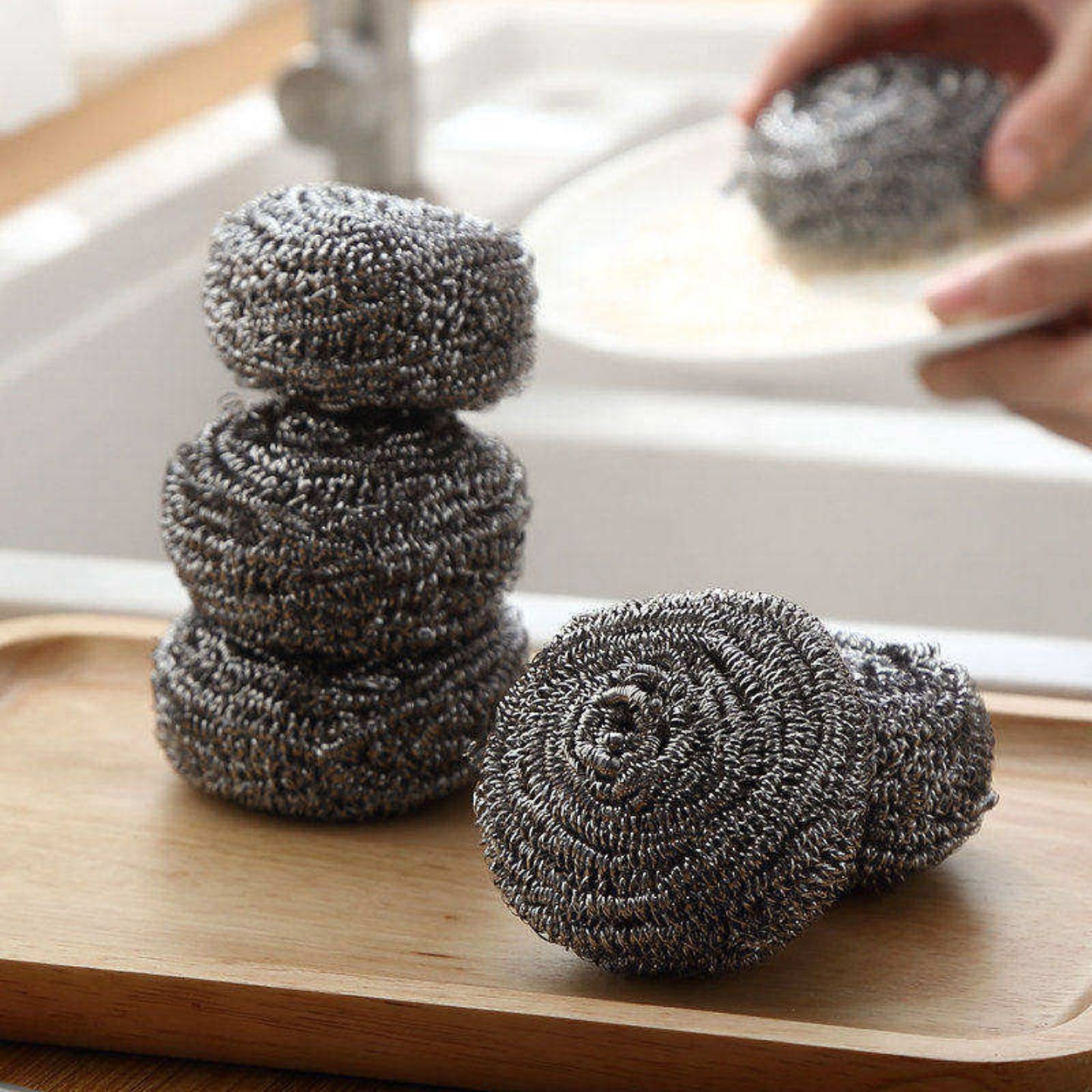 食品级304不锈钢钢丝球厨房清洁神器家用不掉丝刷锅实用好帮手,家庭/个人清洁工具,钢丝球/钢丝刷,淘宝优惠券,粉丝福利购,淘宝优惠卷