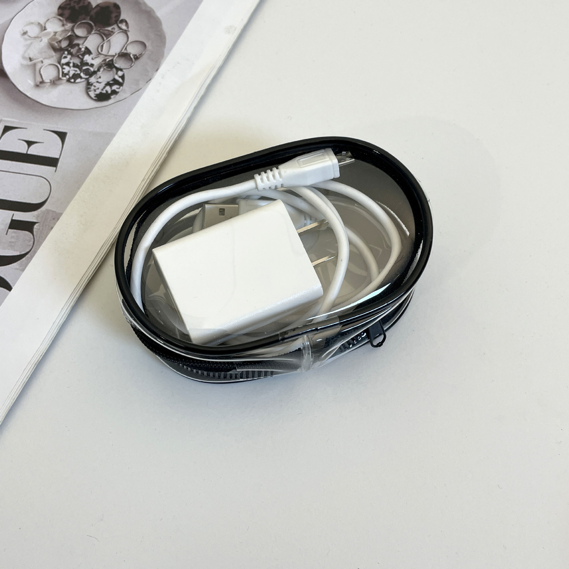 旅行数码包便携防震电子收纳充电器U盾移动硬盘数据线整理袋