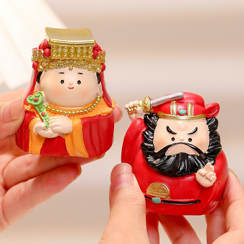 钟馗职场财神爷招财升职小摆件装饰办公室桌面小神仙摆设礼物国潮