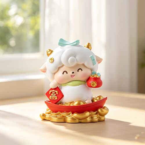 喜乐羊羊盲盒小羊年吉祥桌面摆件