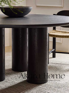 中古白蜡木草编藤椅椅复古设计师实木椅子简约家用靠背餐椅