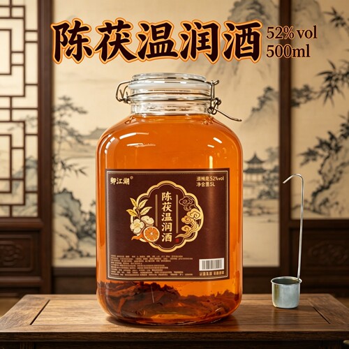 清仓价 陈茯温润酒52度5000ml*1大坛装 赠酒提自饮送人收藏皆宜