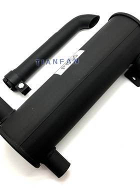 小松567 PC567挖掘机加厚消声器排气管烟通消音器波纹尾管配件
