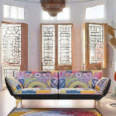 意式 真皮沙发轻奢高级感刺绣单人椅别墅客厅设计师多人位家具定制