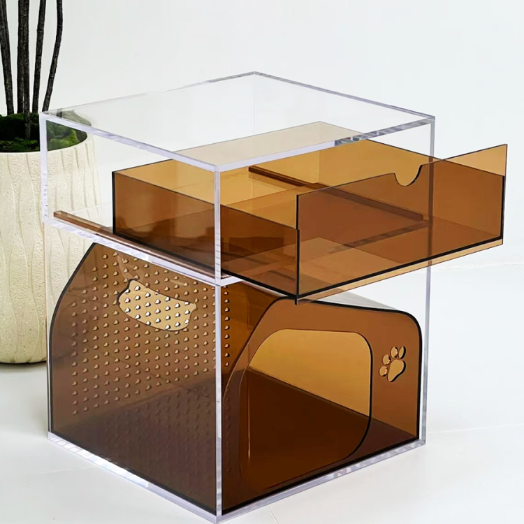 zycy意式多功能亚克力床头柜猫窝