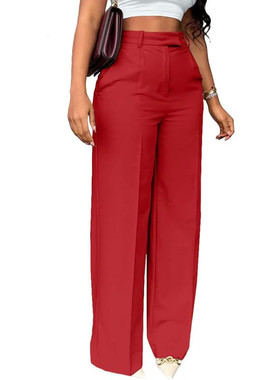 通勤高腰垂感西装长裤Commuter high-waisted draping suit pants