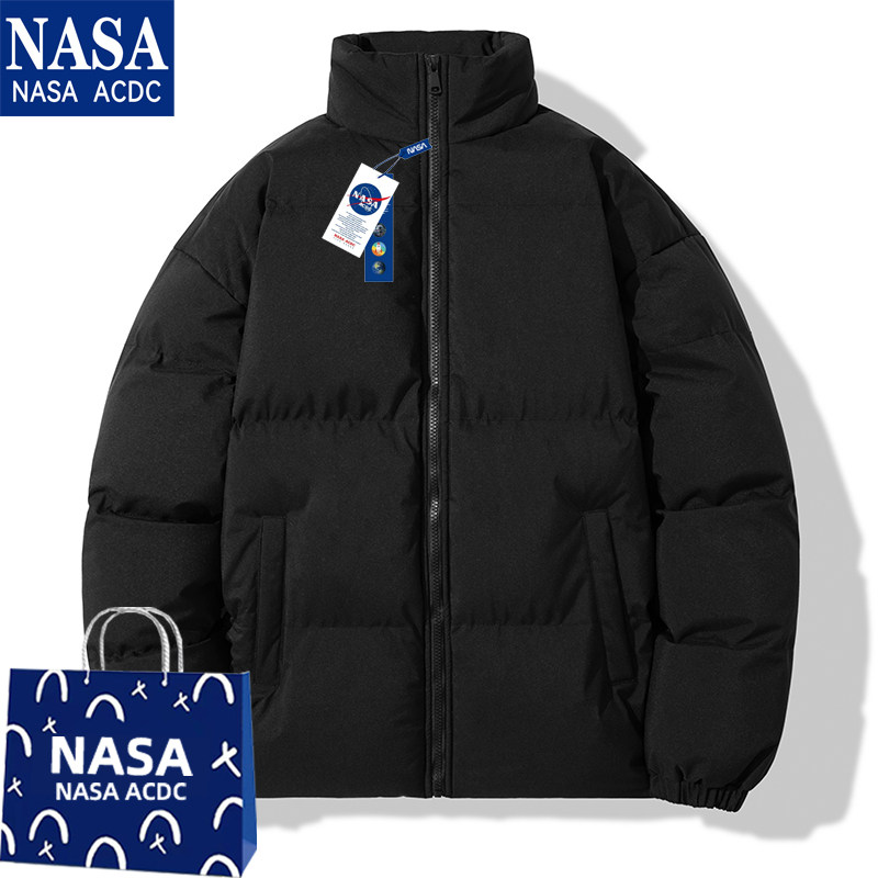 NASA ACDC男女款冬季加厚羽绒服棉袄休闲港风潮牌情侣装棉服外套