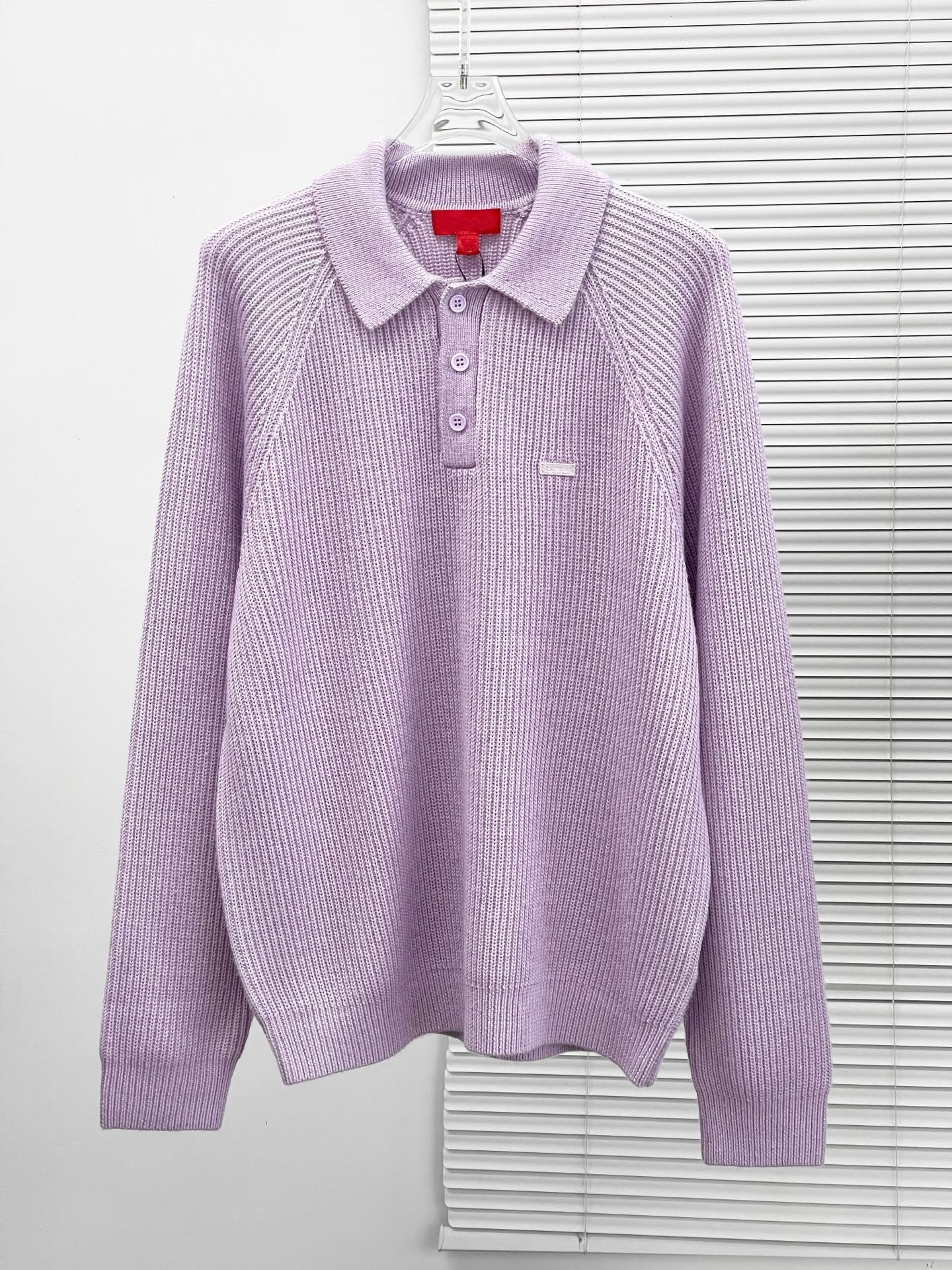 【木】正确版25秋冬新款POLO针织衫字母刺绣小标翻领羊毛毛衣男女