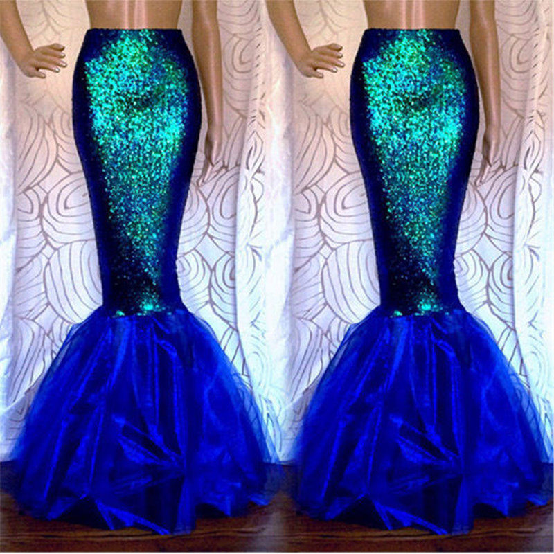 halloween cosplay mermaid skirt万圣节cosplay美人鱼半身鱼尾裙