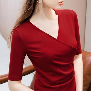 shirt inner waist wear top quarter bottoming hugging five