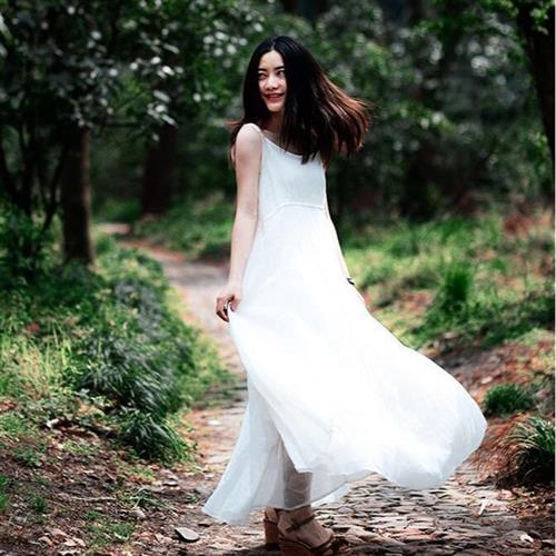 knee-length large linen Womens vest literary size round