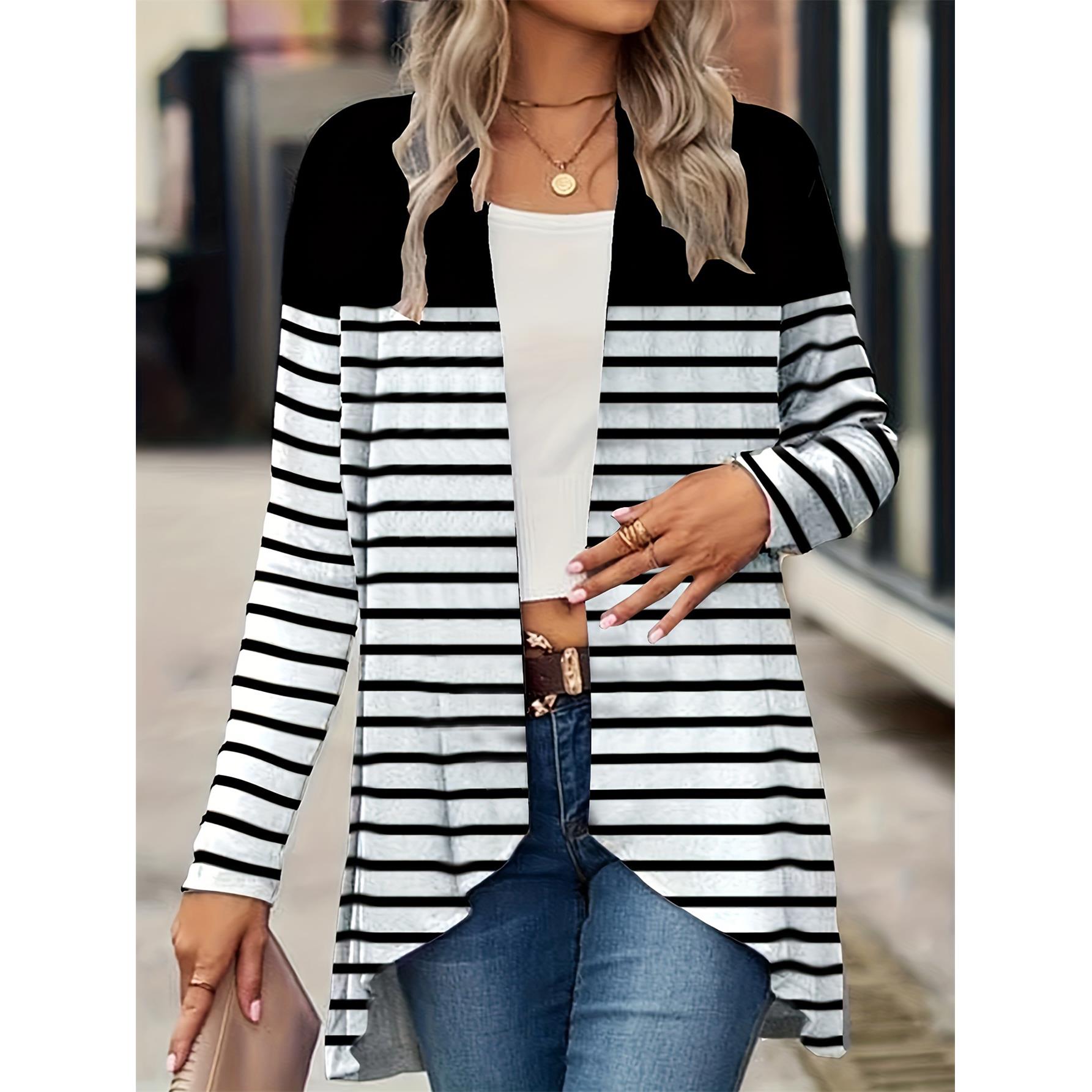 Windbreaker Cape Womens Floral Plant Sleeve Long Buttonless