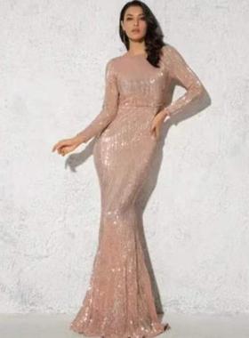 modest geometry green party neck formal mermaid with dress