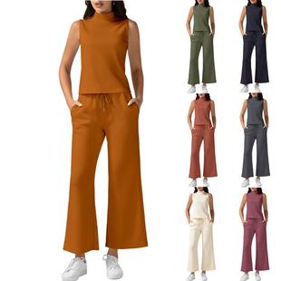 solid business casual pants for women women high waisted