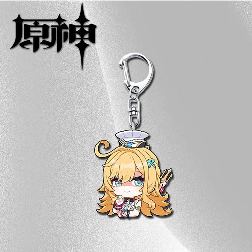 原神周边Q版钥匙扣可爱爱可菲高性价比亚克力随身书包挂件ins礼品