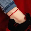 红绳脚链男本命年好运平安情侣脚绳女祝福手工编织礼物护身符转运