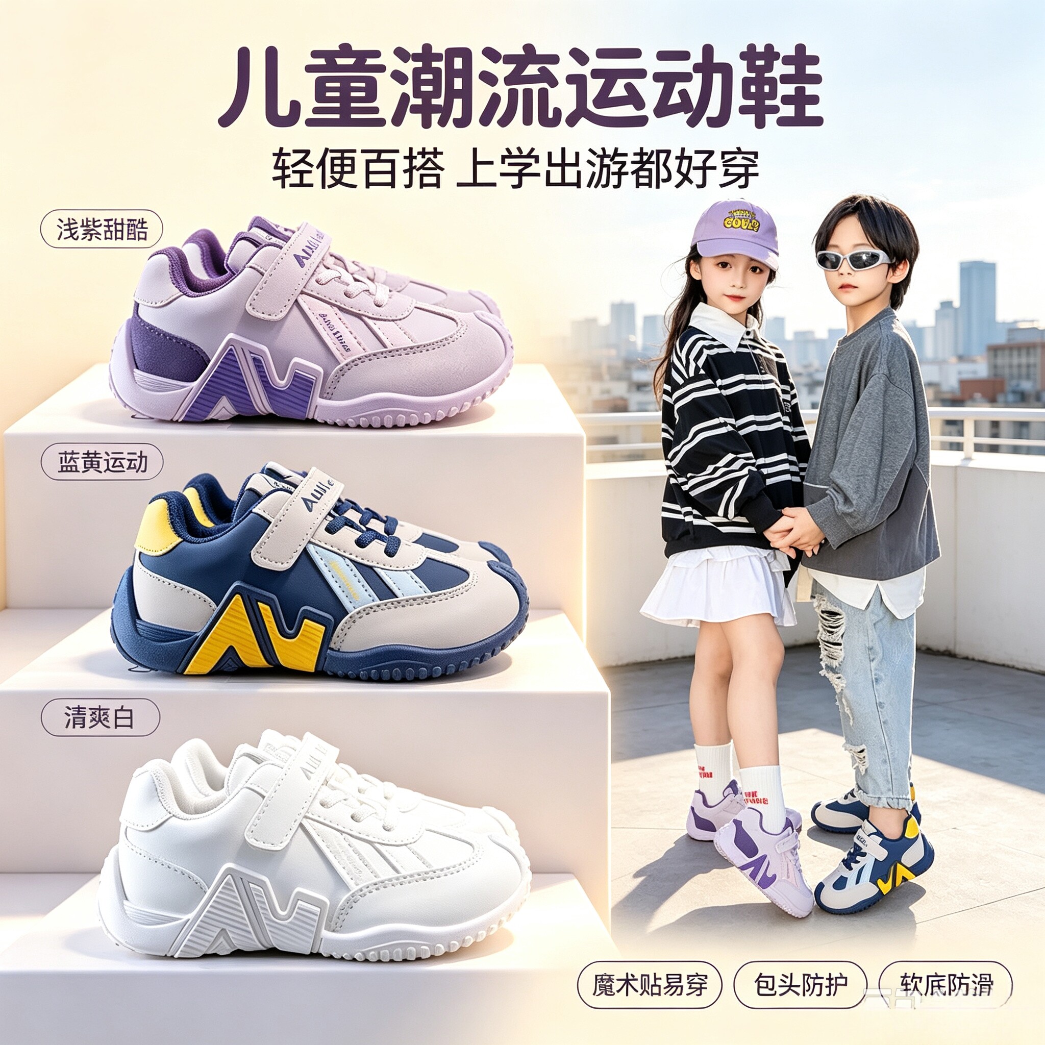 儿童运动鞋秋冬款男童鞋宝宝单鞋机能鞋女童板鞋德训鞋潮