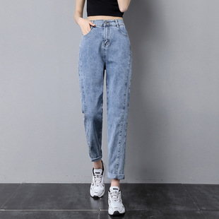 spring autumn women's elastic waist jeans春秋季弹力腰牛仔裤