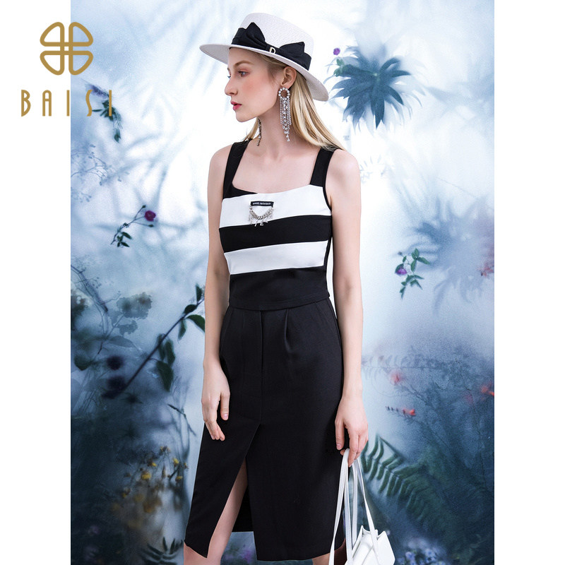 百丝设计感内搭外穿吊带2023夏季新品率性姐姐条纹无袖背心上衣女