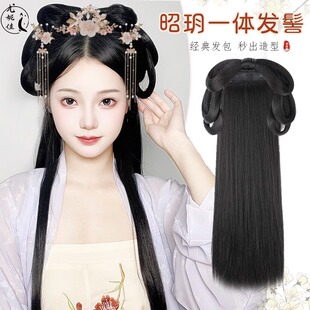 古装造型一体式假发古风明制汉服发髻女全头套发片发排懒人软发箍