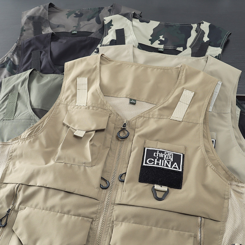 户外战术多口袋！机能工装风！男士潮流百搭休闲登山钓鱼马甲背心,男装,常规马甲,淘宝优惠券,粉丝福利购,淘宝优惠卷